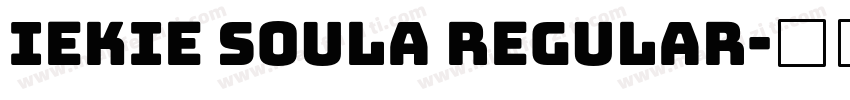 iekie Soula Regular字体转换